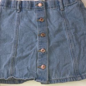 Light Wash Jean Skirt